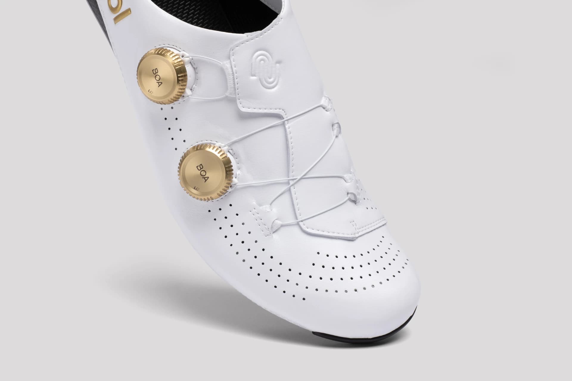 Nimbl Exceed Ultimate Glide – Fietsschoenen Wit/Goud miniatuur 3